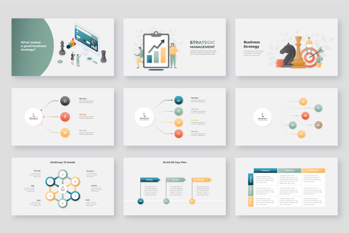Animated Strategy Infographic Pack preview 4