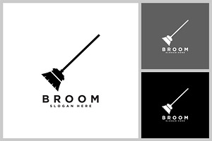 silhouette broom vector design, a Branding & Logo Template by quadrazo