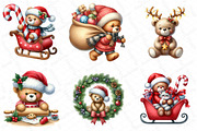 Christmas Teddy Bear Sublimation Bun, an Illustration by DreamPrint404 (Thumbnail 4 of 5)