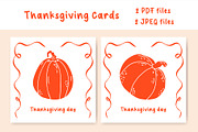 Thanksgiving cute pumpkin printables, a Seasonal Illustration by Irina Avdeeva (Thumbnail 2 of 5)