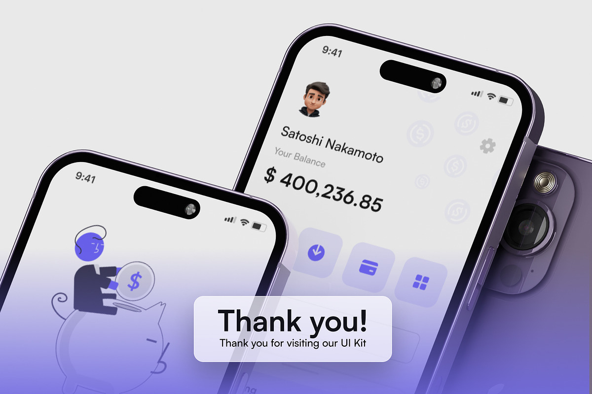 Savie - Finance Mobile App UI Kit, an UI Kit Template by restiyathena (Photo 6 of 6)