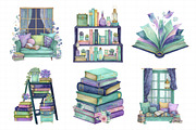 Literary Living Clipart Bundle, an Illustration by Daily.Designs (Thumbnail 4 of 8)