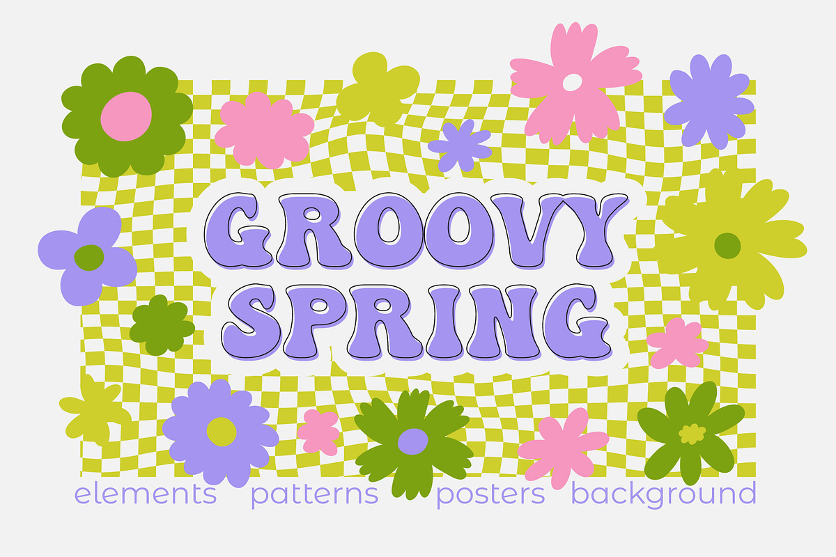 Groovy Spring, a Background Graphic by Bosotochka♥Art (Photo 1 of 12)