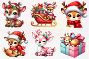 Christmas Cute Deer Sublimation, an Illustration by Dream Creation (Thumbnail 5 of 7)