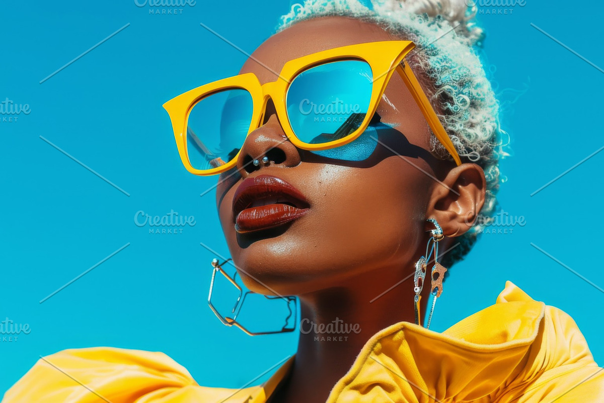 109 Fashion models in sunglasses, a Beauty & Fashion Photo by Handmadefont (Photo 56 of 113)