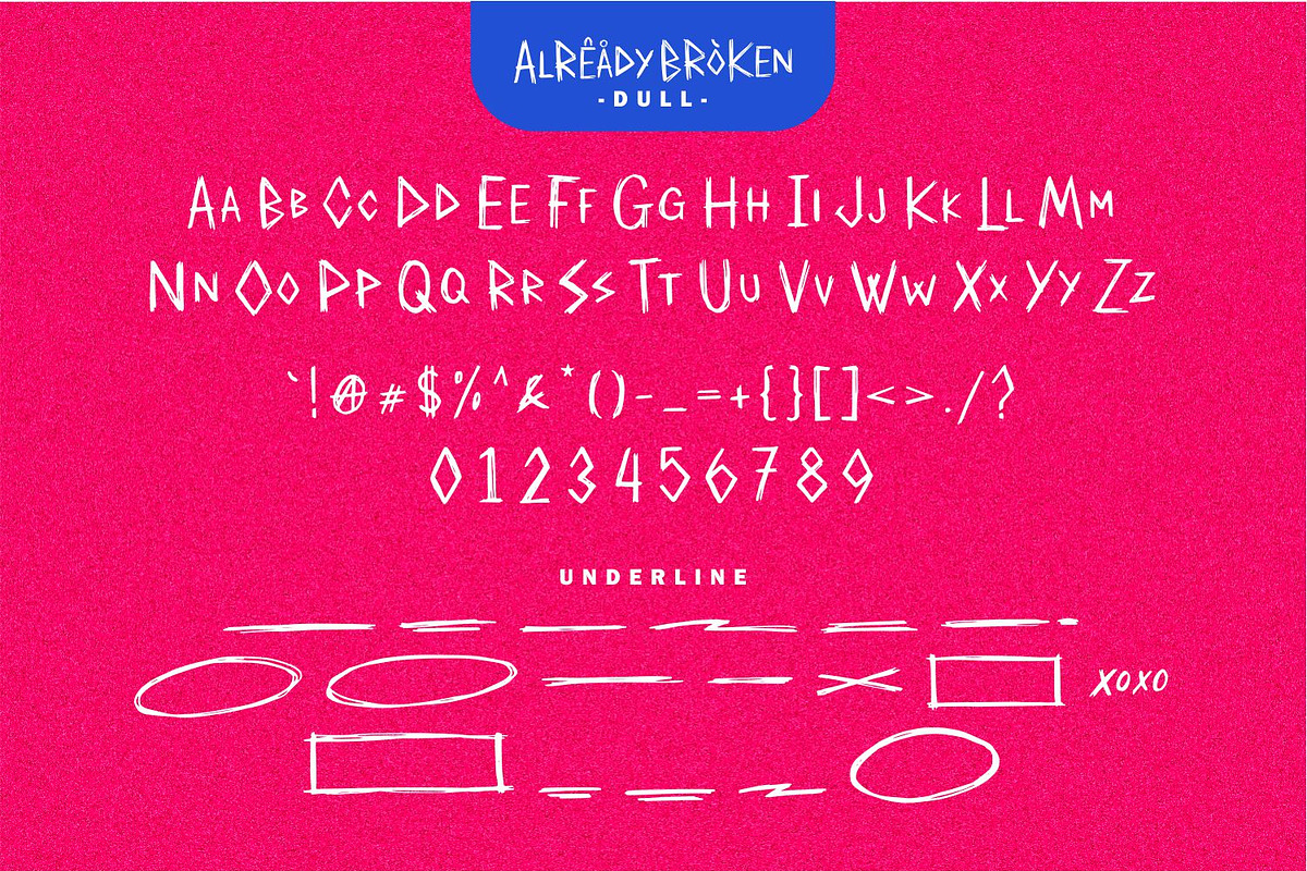 Already Broken Font, a Script Font by Allouse Studio (Photo 8 of 12)