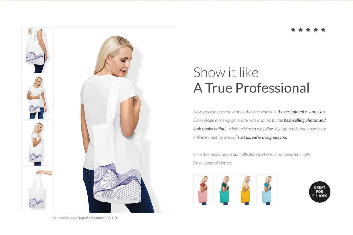 T-SHIRT & BAG BUNDLE 20xMock-upsDEMO, a Books & Magazine Mockup by Apparel_Mockups (Photo 8 of 27)