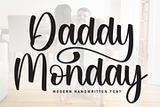 Daddy Monday | Script Font, a Handwritten Font by Scratchones (Thumbnail 1 of 9)