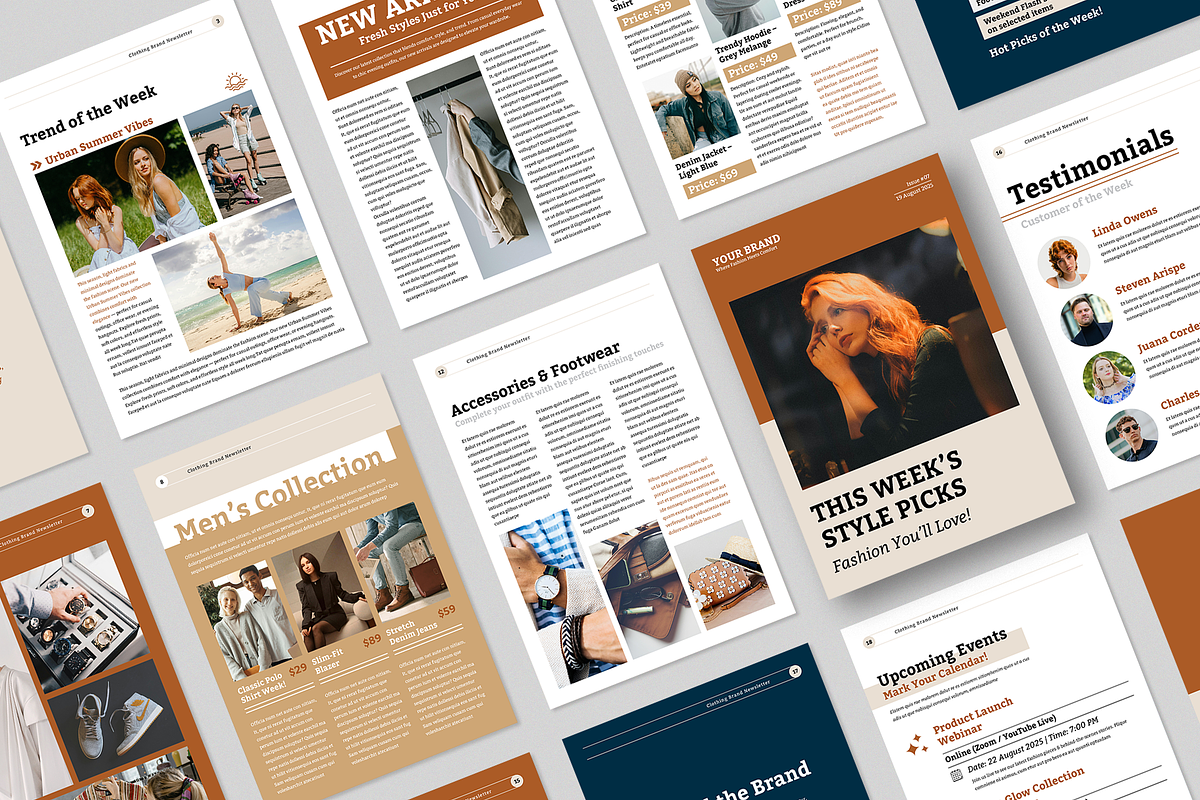 Clothing Newsletter | Canva, a Brochure Template by ArtisticLand (Photo 2 of 10)