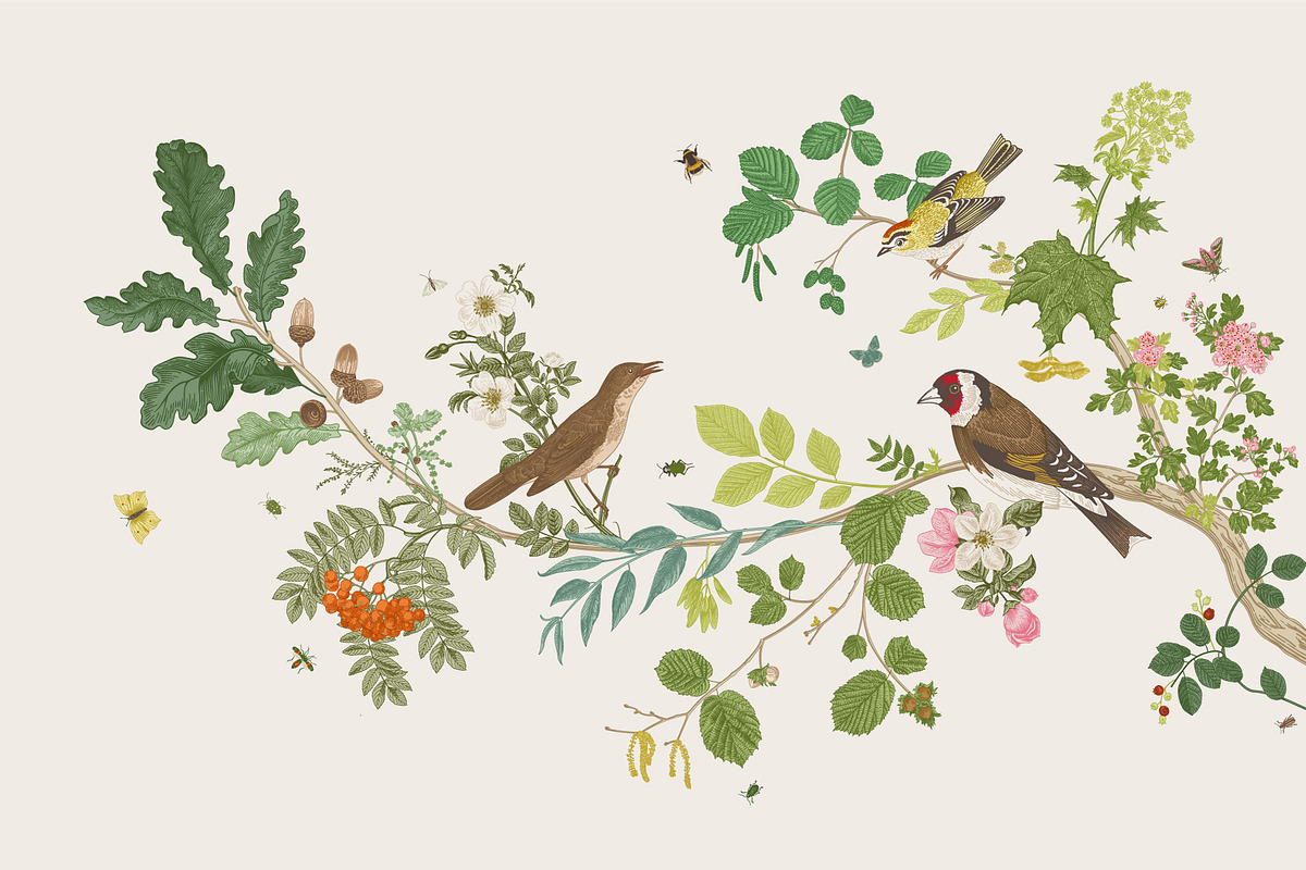 Free Birds, a Decorative Illustration by olga.korneeva (Photo 3 of 11)