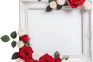 A frame of rose flowers, an Arts & Entertainment Photo by itakdalee