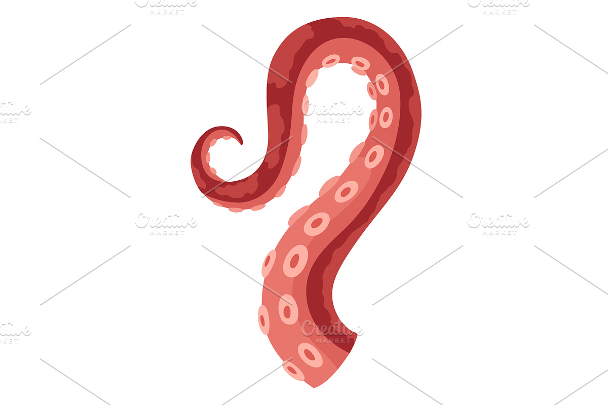 Octopus tentacles or sea squid icon, an Animal Illustration by the8monkey