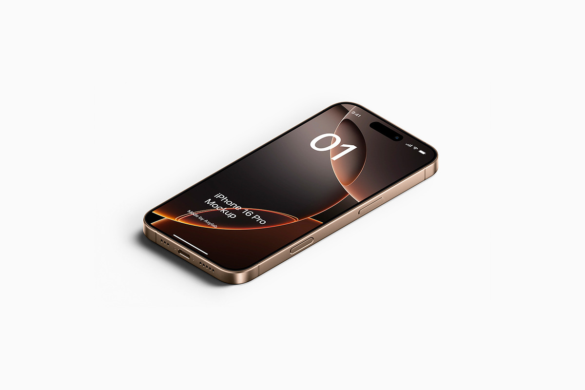iPhone 16 Pro - 24 Mockups Scenes, an iPhone Mockup by Asylab (Photo 28 of 58)