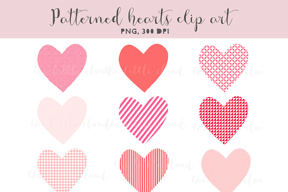 Pink Hearts Clip Art
