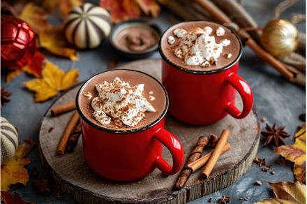 Aromatic Autumn hot chocolate, a Person Photo by Ylivdesign