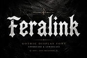 Feralink – Gothic Blackletter Font, a Blackletter Font by Wow Magic (Thumbnail 1 of 4)