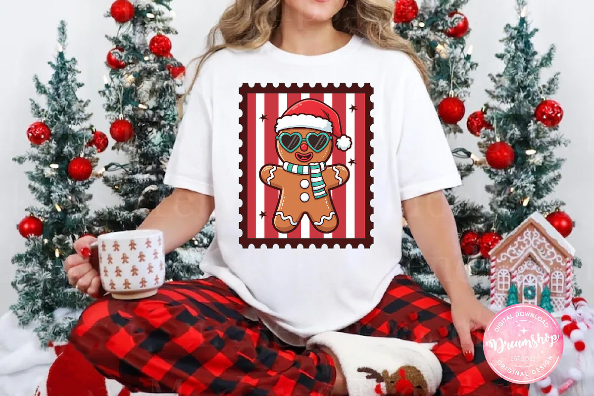 Christmas Coquette Stamps Gingerbrea, an Illustration by CreationArt (Photo 4 of 4)