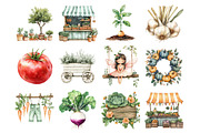 Watercolor Little Sprout Clipart, a Seasonal Illustration by Design Market (Thumbnail 4 of 6)
