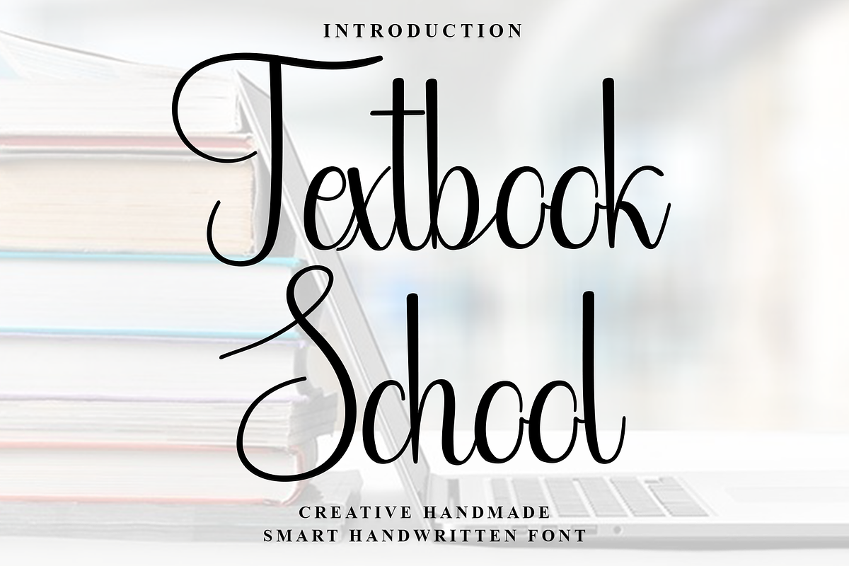 Textbook School, a Handwritten Font by InermediaSTUDIO (Photo 1 of 8)