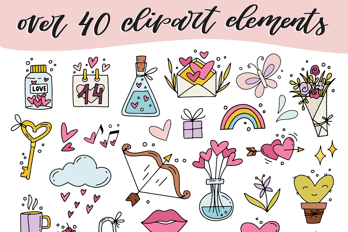Big Love Graphics Set, a Decorative Illustration by Anna Krestiannykova (Photo 2 of 12)