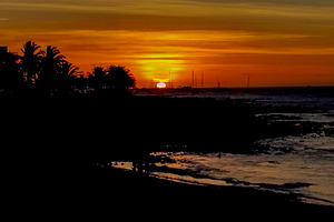Sunset landscape scene, punta del este, uruguay, a Sports & Recreation Photo by DanFLCreativo