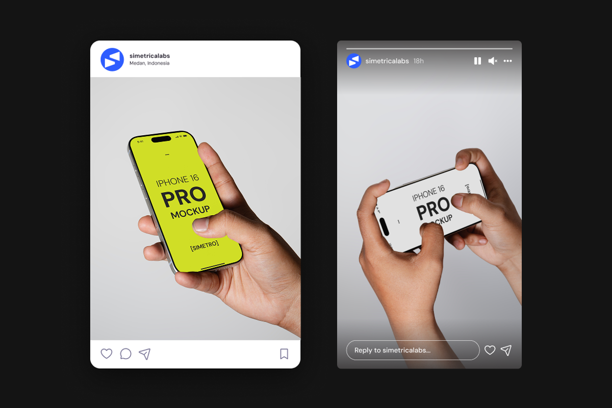 IPhone 16 Pro Max Mockup - VOL, an iPhone Mockup by Simetrica Labs (Photo 4 of 4)