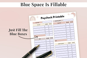 Paycheck Budget Printable Planner