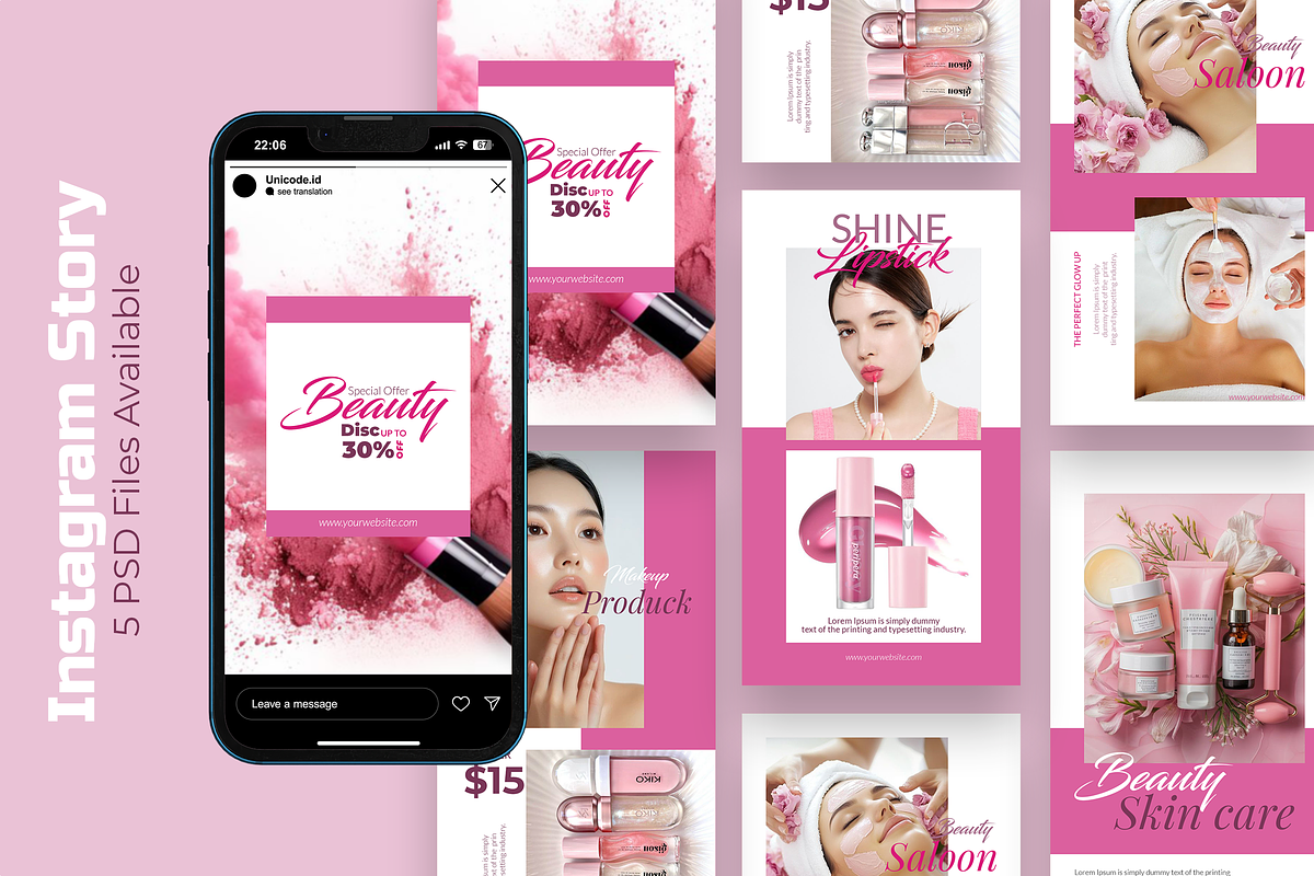 Beauty - Instagram Story Template, a Social Media Template by UnicodeID (Photo 1 of 4)