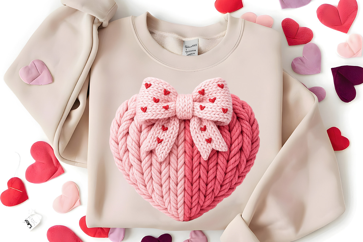 Coquette Coquette Bow Heart Knit PNG, an Illustration by Canvas Craft (Photo 7 of 7)