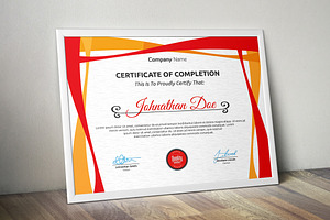 Certificate Word | PSD | AI, a Stationery Template by Curve Design