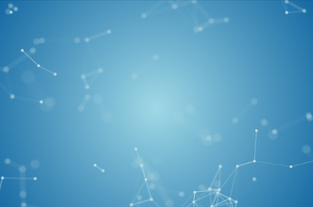 Abstract blue blurred geometry wireframe network and connecting, an Abstract Photo by Ministocker