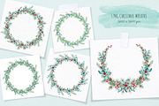 Holly Jolly Christmas watercolor set, a Decorative Illustration by MariArtySpace (Thumbnail 5 of 7)