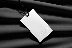 Logo Mockup Luxury Tag On Texture