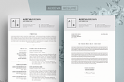 Simple Resume Template Brown, a Resume Template by AdeevaResume (Thumbnail 1 of 4)