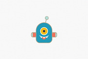 Robot Monster Vector, a Decorative Illustration by Vectorium Studio (Thumbnail 1 of 3)