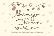 Things in Lurve - 30 Vector Objects, a Food Illustration by Little Pixel Shop (Thumbnail 1 of 4)