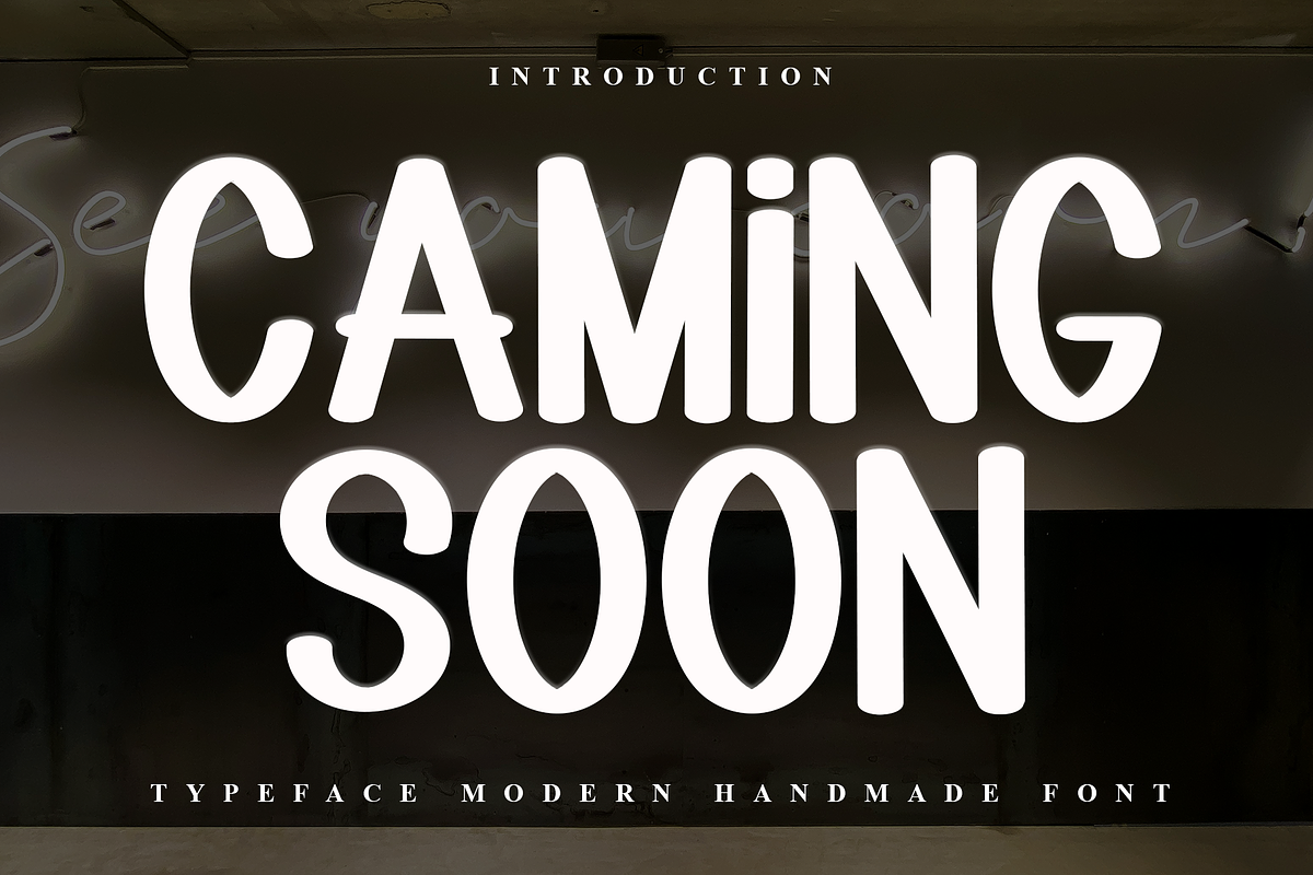 Caming Soon, a Serif Font by FreshTypeINK (Photo 1 of 7)