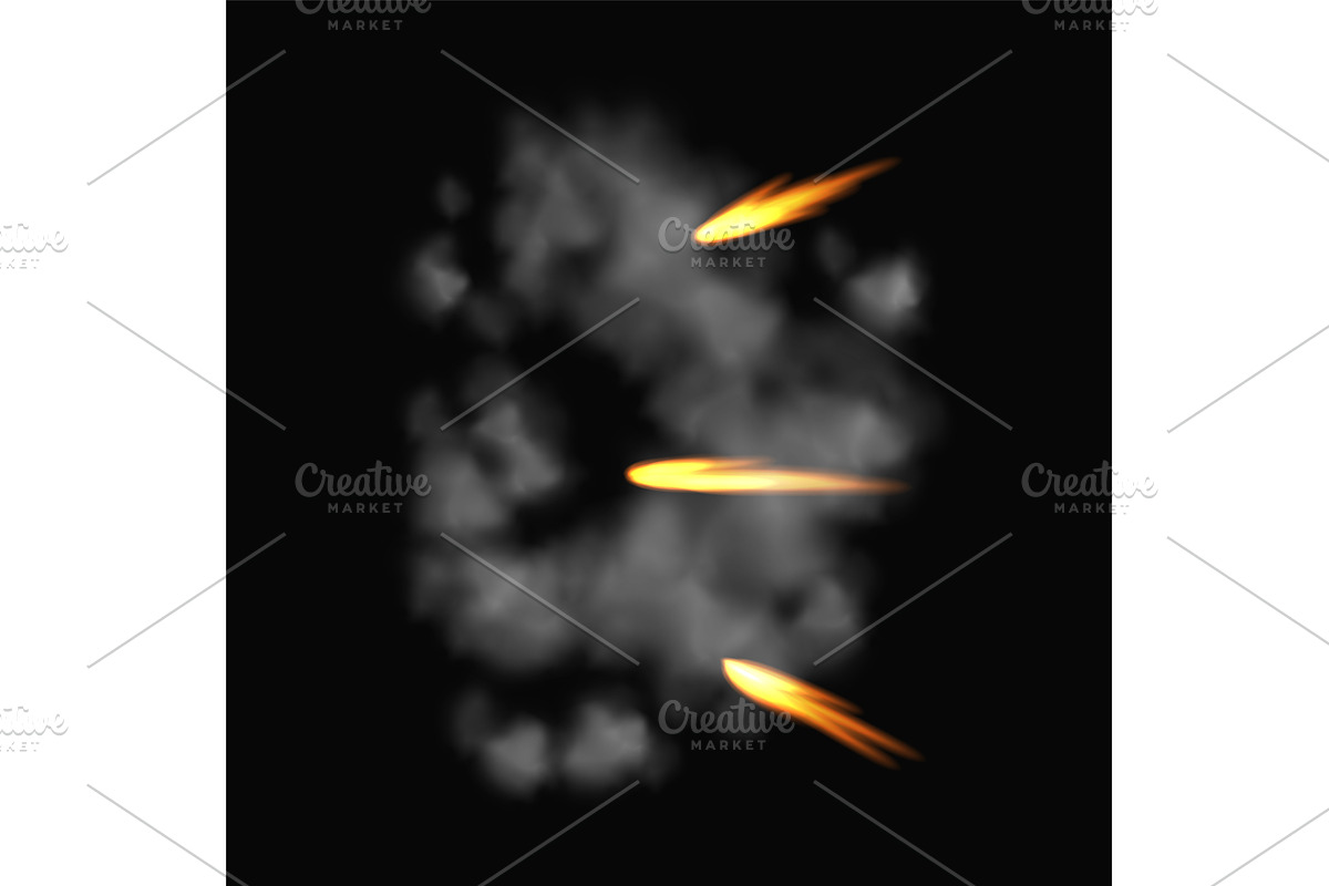 Gun flashe or gunshot, an Illustration by Things for designers
