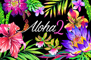 Aloha2 Tropical Kit, an Illustration by RosaPompelmo (Thumbnail 1 of 5)