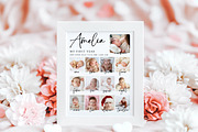 Baby 1st Birthday Milestone Board, a Poster Template by LucaTheme (Thumbnail 1 of 6)