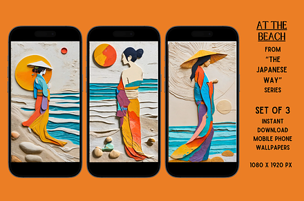 MobilePhoneWallpapers (At the Beach), a Wallpaper Graphic by Shisa Images