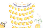 Honey Bee and Wild Flowers clipart, an Illustration by GevelStudio (Thumbnail 5 of 12)