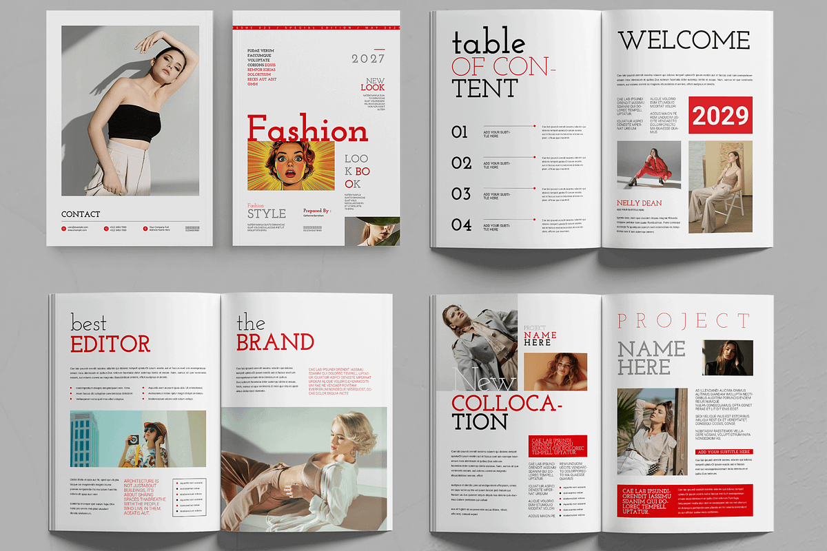 Fashion Look Book Design Template, a Brochure Template by MightyDesign (Photo 2 of 6)