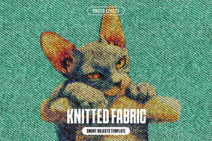 Knitted Fabric Photo Effect, a Layer Style Add-On by iDoodle Studio