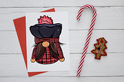 Christmas Gnomes clipart Procreate, a Decorative Illustration by ElladesignCo (Thumbnail 3 of 7)