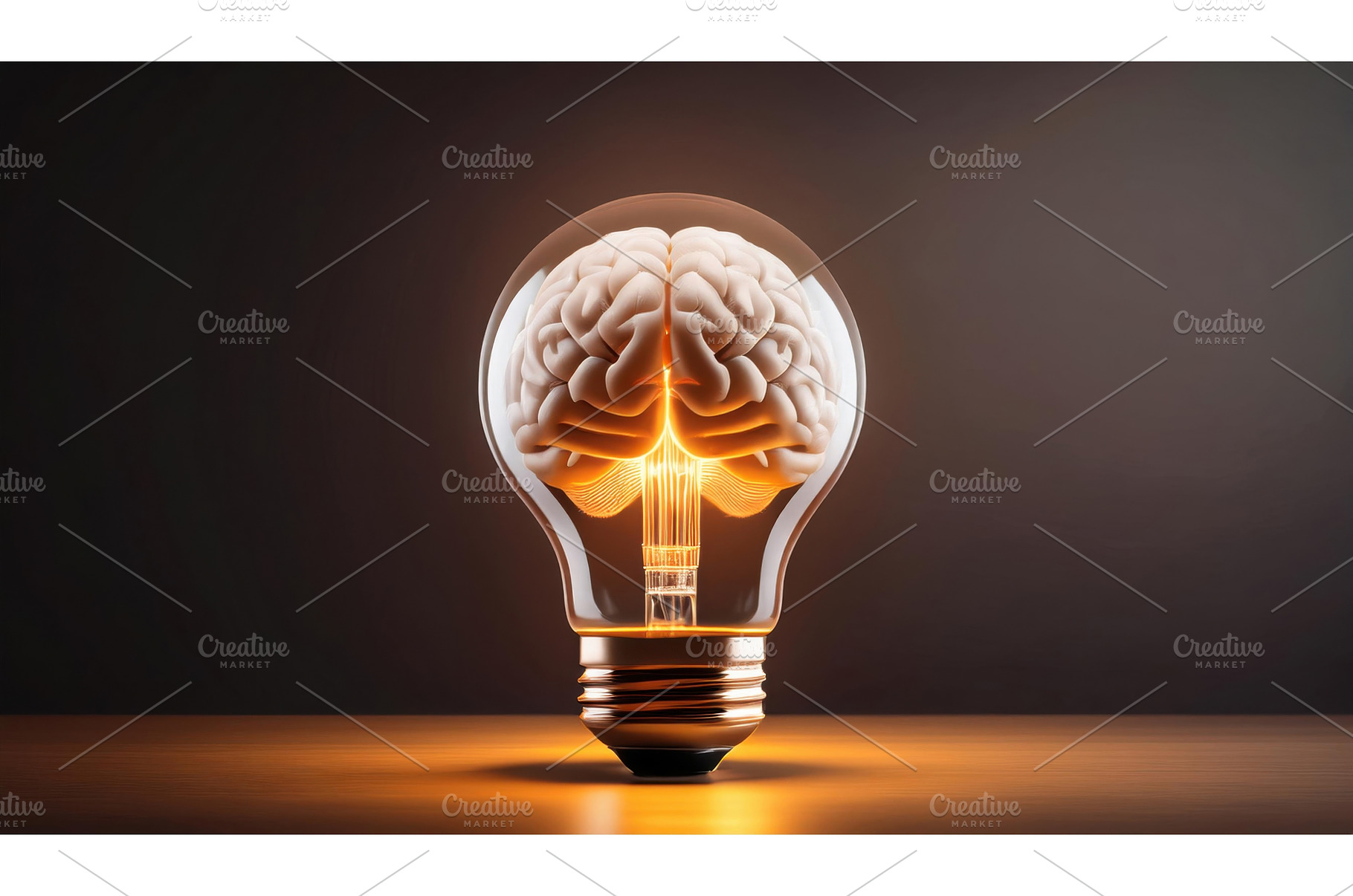 Light bulb with brain inside, a Technology Photo by Igor Tichonow