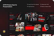 GYM Fitness Sports Google Slides, a Presentation Template by SquidPixey (Thumbnail 1 of 7)