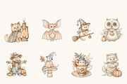 Cute Halloween Pumpkin PNG Clipart, a Seasonal Illustration by BusyDaydesign (Thumbnail 2 of 9)
