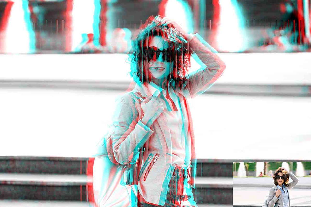 3D Glitch Distortion Ps Action, an Action Add-On by Studio Retouch (Photo 8 of 10)