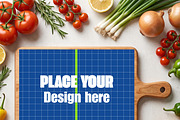 Engraved Wooden Cutting Board Mockup, a Household Mockup by Pixel Foundry (Thumbnail 9 of 9)